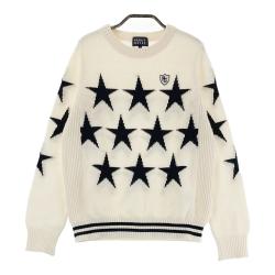 【美品】PEARLY GATES パーリーゲイツ　ゴルフ　星柄　カシミヤニット PEARLY GATES パーリーゲイツ ゴルフ 星柄 カシミヤニット