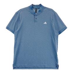 ADIDAS GOLFアディダスゴルフハーフジップ半袖Tシャツ花柄ブルー系 L ADIDAS GOLF アディダスゴルフ N57306 ハーフジップ 半袖Tシャツ