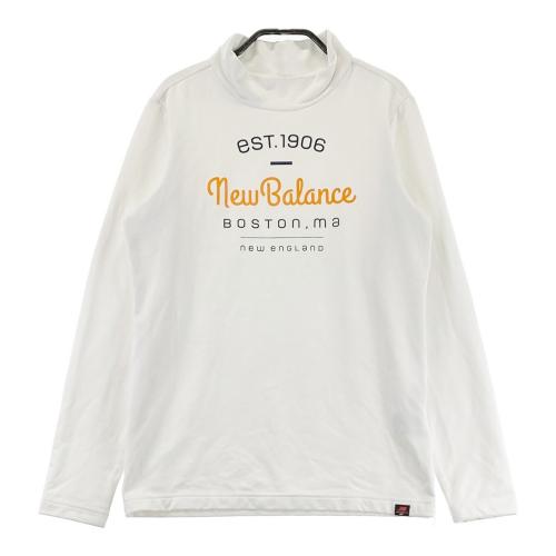 サイズ：0 NEW BALANCE GOLF ニューバランス 2023年モデル ハイネック長袖Tシャツ  ホワイト系 [240101431096] ゴルフウェア レディース ストスト NEW BALANCE GOLF ニューバランス 2023年モデル ハイネック長袖T