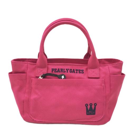 PEARLY GATES パーリーゲイツ カートバッグ ピンク系 ランク：B 【中古