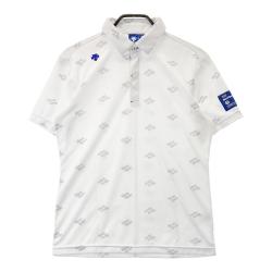【未使用】descente ゴルフウェア ホワイト/ブルー　サイズL DESCENTE GOLF(デサントゴルフ)｜中古ゴルフウェア通販サイト