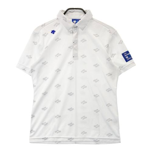 DESCENTE GOLF デサントゴルフ 半袖ポロシャツ ホワイト系 サイズ：M