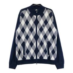サイズ：XL FOOT JOY フットジョイ  ニットベスト ストライプ柄 パープル系 [240101495518] ゴルフウェア メンズ ストスト サイズ：XL FOOT JOY フットジョイ ニットベスト ストライプ柄