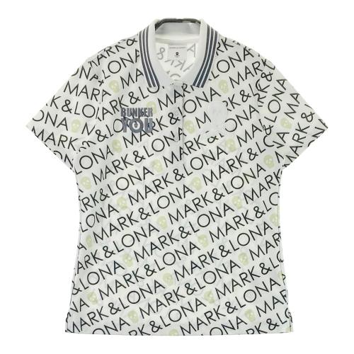 MARK&LONA マークアンドロナ ×ディズニー 半袖ポロシャツ スカル