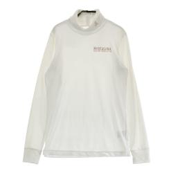 サイズ：48 MARK&amp;LONA マークアンドロナ  タートルネック長袖Tシャツ ベロア  ホワイト系 [240101495068] ゴルフウェア メンズ ストスト MARK&LONA マークアンドロナ タートルネック長袖Tシャツ ベロア