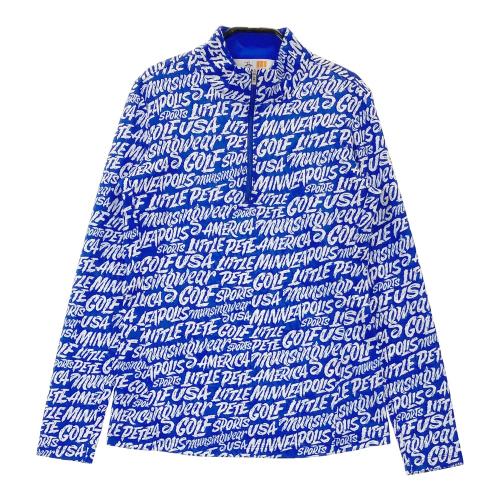 MUNSING WEAR マンシングウェア 裏起毛 ハーフジップ 長袖Tシャツ