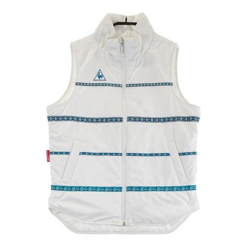 ルコック le coq sportif GOLF 中綿 ジップベスト 白　青　S LE COQ GOLF ルコックゴルフ リバーシブル 中綿 ジップベスト ホワイト