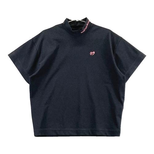 マスターバニーエディション 半袖 ハイネック Tシャツ チェック ブラック 1 MASTER BUNNY EDITION マスターバニーエディション 2023年モデル