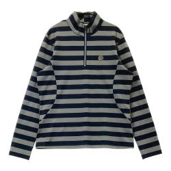 LANVIN - coco 中古 ランバンスポール LANVIN SPORT レディース 半袖シャツ 38(M) カーキ×黒 ハーフジップ 総柄 LANVIN - coco 中古 ランバンスポール LANVIN SPORT レディース