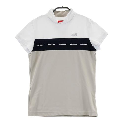 サイズ：1 NEW BALANCE GOLF ニューバランス  ハイネック 半袖Tシャツ  ホワイト系 [240101432273] ゴルフウェア レディース ストスト NEW BALANCE GOLF ニューバランス ハイネック 半袖Tシャツ