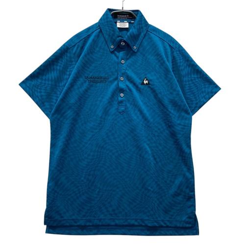 良品 ルコックゴルフ レディース 半袖 ポロシャツ Mサイズ 総柄 ゴルフウェア LE COQ GOLF ルコックゴルフ 半袖ポロシャツ ホワイト系 M