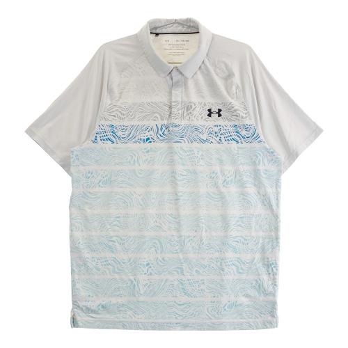 【美品】アンダーアーマー UNDER ARMOUR ポロシャツ Lメンズ グレー UNDER ARMOUR アンダーアーマー メンズ 半袖 ポロシャツ UA Tech