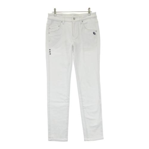 PEARLY GATES - 新品タグ付き【パーリーゲイツ】綿ストレッチ ロングパンツ 白 2(w76-80) PEARLY GATES パーリーゲイツ 裏起毛 ストレッチ ロングパンツ
