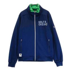 サイズ：M MUNSING WEAR マンシングウェア SL6321 フード付 ジップジャケット チェック柄 ネイビー系 [240101477509] ゴルフウェア レディース ストスト サイズ：M MUNSING WEAR マンシングウェア SL6321 フード付