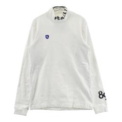サイズ：6 PEARLY GATES パーリーゲイツ  ハイネック 長袖Tシャツ  ホワイト系 [240101412026] ゴルフウェア メンズ ストスト PEARLY GATES パーリーゲイツ ハイネック 長袖Tシャツ ホワイト