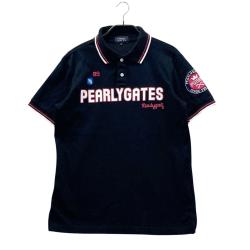 サイズ：5 PEARLY GATES パーリーゲイツ 2024年モデル ジップジャケット ニコちゃん 総柄 ブラック系 [240101327929] ゴルフウェア メンズ ストスト サイズ：5 PEARLY GATES パーリーゲイツ 2024年モデル ジップ