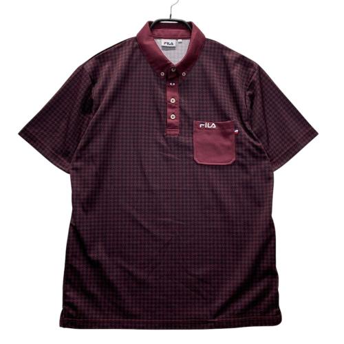 サイズ：LL FILA GOLF フィラゴルフ  裏起毛 ジップジャケット 総柄 グレー系 [240101449394] ゴルフウェア メンズ ストスト サイズ：LL FILA GOLF フィラゴルフ 裏起毛 ジップジャケット 総