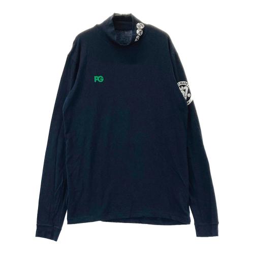 PEARLY GATES パーリーゲイツ ハイネック 長袖Tシャツ ネイビー系