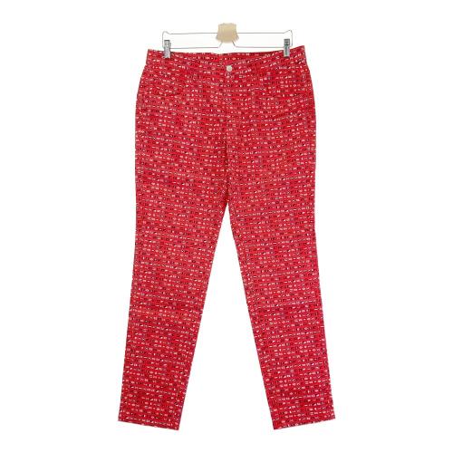 JACK BUNNY ジャックバニー ストレッチパンツ 国旗柄 レッド系