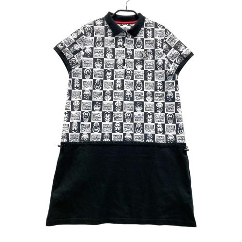 JACK BUNNY ジャックバニー ×MARVEL COMICS 半袖ワンピース 総柄