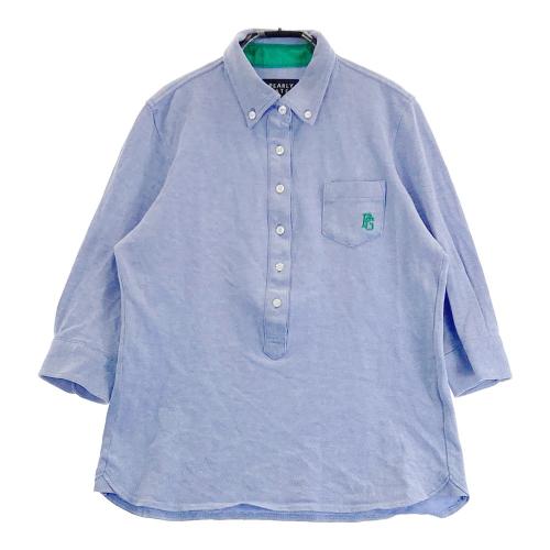 PEARLY GATES パーリーゲイツ フード付 七分袖ワンピース ボーダー柄