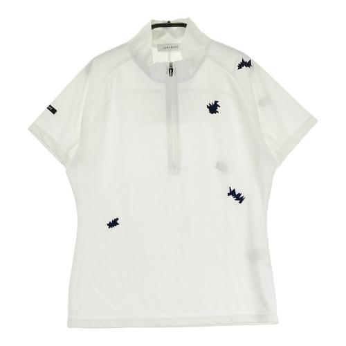 JUN&ROPE ジュン アンド ロペ ハーフジップ 半袖Tシャツ レッド系