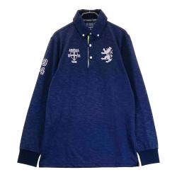 サイズ：S PALMS&amp;CO KIWI&amp;CO  半袖ポロシャツ  ネイビー系 [240101432790] ゴルフウェア メンズ ストスト 新品】PALMS&CO KIWI&CO 半袖ポロシャツ ネイビー系 S ゴルフ