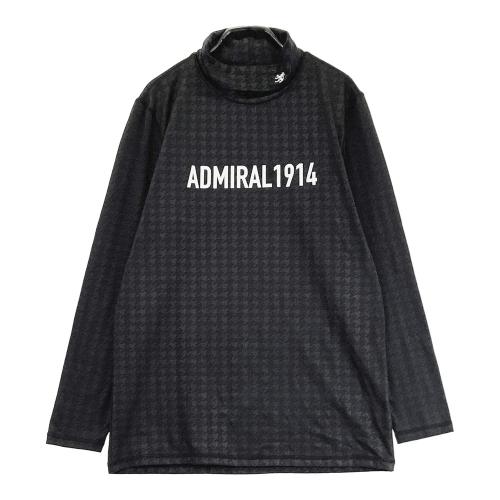 ADMIRAL アドミラル 裏起毛 タートルネック 長袖Tシャツ 千鳥柄