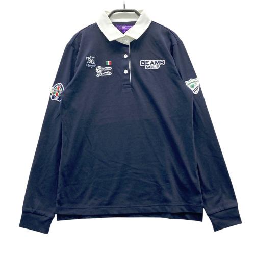 BEAMS GOLF ビームスゴルフ 長袖ポロシャツ ネイビー系 サイズ：M