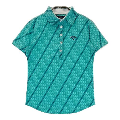 【新品未使用】LOUDMOUTH M フラミンゴ柄 LOUD MOUTH ラウドマウス 半袖ポロシャツ ブルーフラミンゴ 総柄