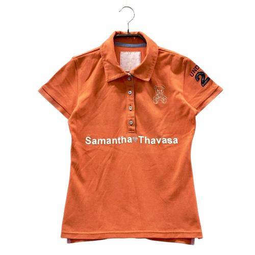 SAMANTHA THAVASA サマンサタバサ UNDER25 半袖ポロシャツ ピンク系