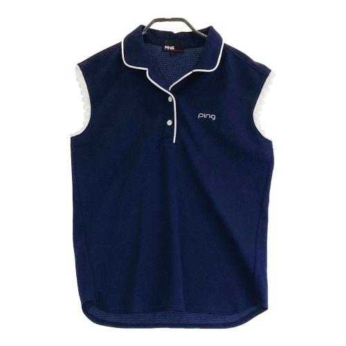 PING ピン 半袖ポロシャツ ブルー系 サイズ：m ランク：A- 【中古