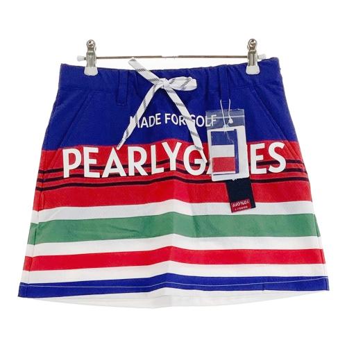 パーリーゲイツハイパワードビーストレッチ ボーダー柄スカート レディスサイズ1 新品タグ付き】パーリーゲイツ レディースゴルフウェア ゴルフ