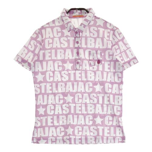CASTELBAJAC カステルバジャック 半袖ポロシャツ 総柄 ブルー系 サイズ