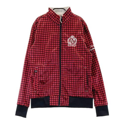 FILA GOLF フィラゴルフ ジップジャケット チェック柄 レッド系 サイズ