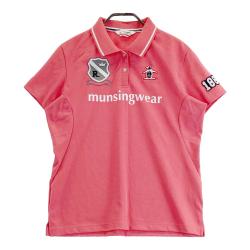 Munsingwear - coco 未使用品 マンシングウェア Munsing wear レディース 半袖ポロシャツ M ピンク 刺しゅう 中古 レディース マンシングウェア Munsing wear 半袖ポロシャツ