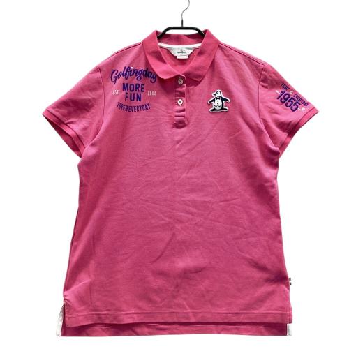 Munsingwear - マンシングウェア 半袖 ポロシャツ メンズ L 総柄 ゴルフ MUNSING WEAR マンシングウェア 半袖ポロシャツ 総柄 ピンク系