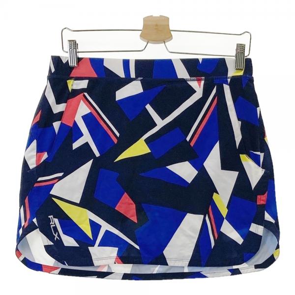 サイズ：XS RLX ラルフローレン  インナー付 ストレッチ スカート 総柄 ネイビー系 [240101435628] ゴルフウェア レディース ストスト RLX ラルフローレン インナー付 ストレッチスカート 総柄