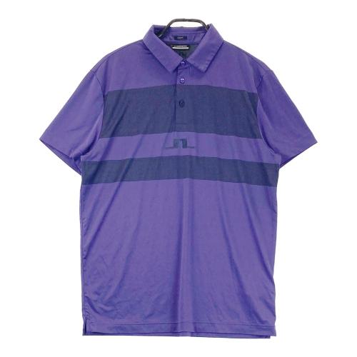 J.LINDEBERG ジェイリンドバーグ 襟ロゴ 半袖ポロシャツ グレー