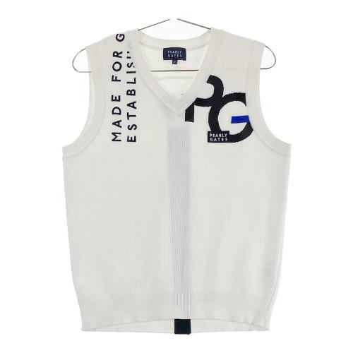 パーリーゲイツ　ノースリーブモックニットベスト　サイズ0 パーリーゲイツ ノースリーブモックニットベスト サイズ0