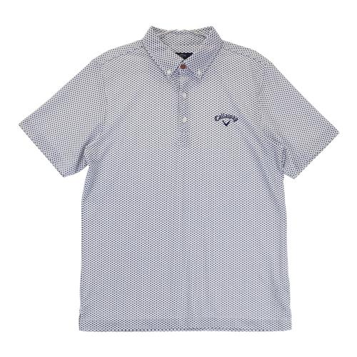 CALLAWAY キャロウェイ 半袖ポロシャツ ボタンダウン 総柄