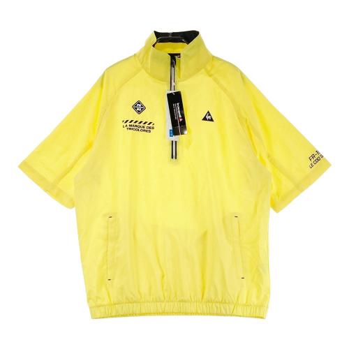 LE COQ GOLF ルコックゴルフ ハーフジップ 半袖ブルゾン イエロー系