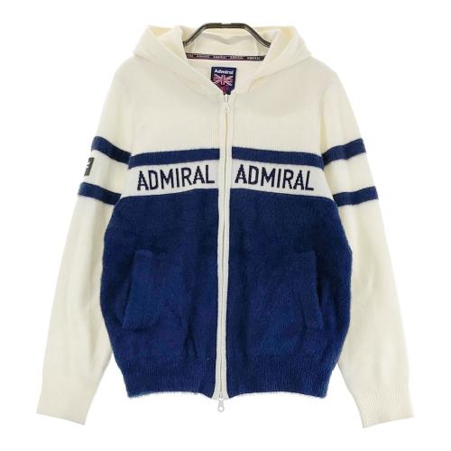 ADMIRAL アドミラル ニットメッシュ ジップパーカー ピンク系