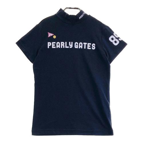 PEARLY GATES パーリーゲイツ ロゴプリント ハイネック 半袖T