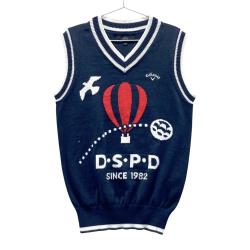 【キャロウェイ】Vネック スター ボーダー ゴルフ ニット ベスト クマ M 赤 キャロウェイ】Vネック スター ボーダー ゴルフ ニット ベスト