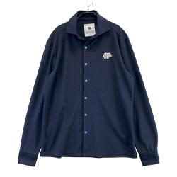 サイズ：M ADIDAS GOLF アディダスゴルフ ×MALBON IP9221 半袖 シャツ チェック柄 ネイビー系 [240101422761] ゴルフウェア メンズ ストスト ADIDAS GOLF アディダスゴルフ ×MALBON IP9221 半袖 シャツ