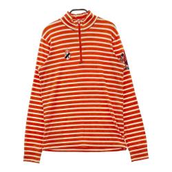 サイズ：4 PEARLY GATES パーリーゲイツ  ハイネック 長袖Tシャツ ボーダー柄 ホワイト系 [240101468409] ゴルフウェア メンズ ストスト PEARLY GATES パーリーゲイツ 長袖ハイネックTシャツ ボーダー