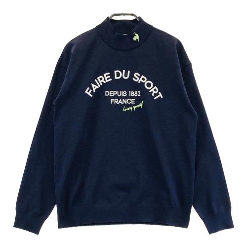 LE COQ GOLF ルコックゴルフ Vネック ニットセーター ネイビー系