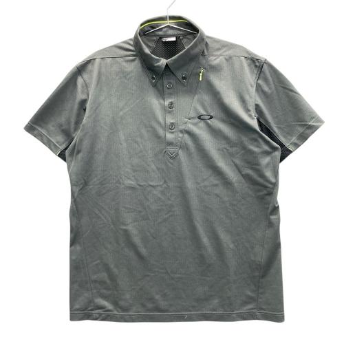 OAKLEY オークリー 433323JP 半袖ポロシャツ 総柄 グレー系 サイズ：L