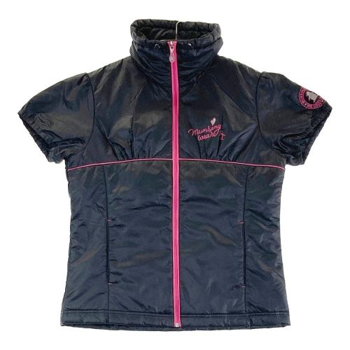 Munsingwear ジャケット ゴルフウェア 総柄 ロゴ マンシングウェア MUNSING WEAR マンシングウェア 中綿切替 長袖 ジップジャケット